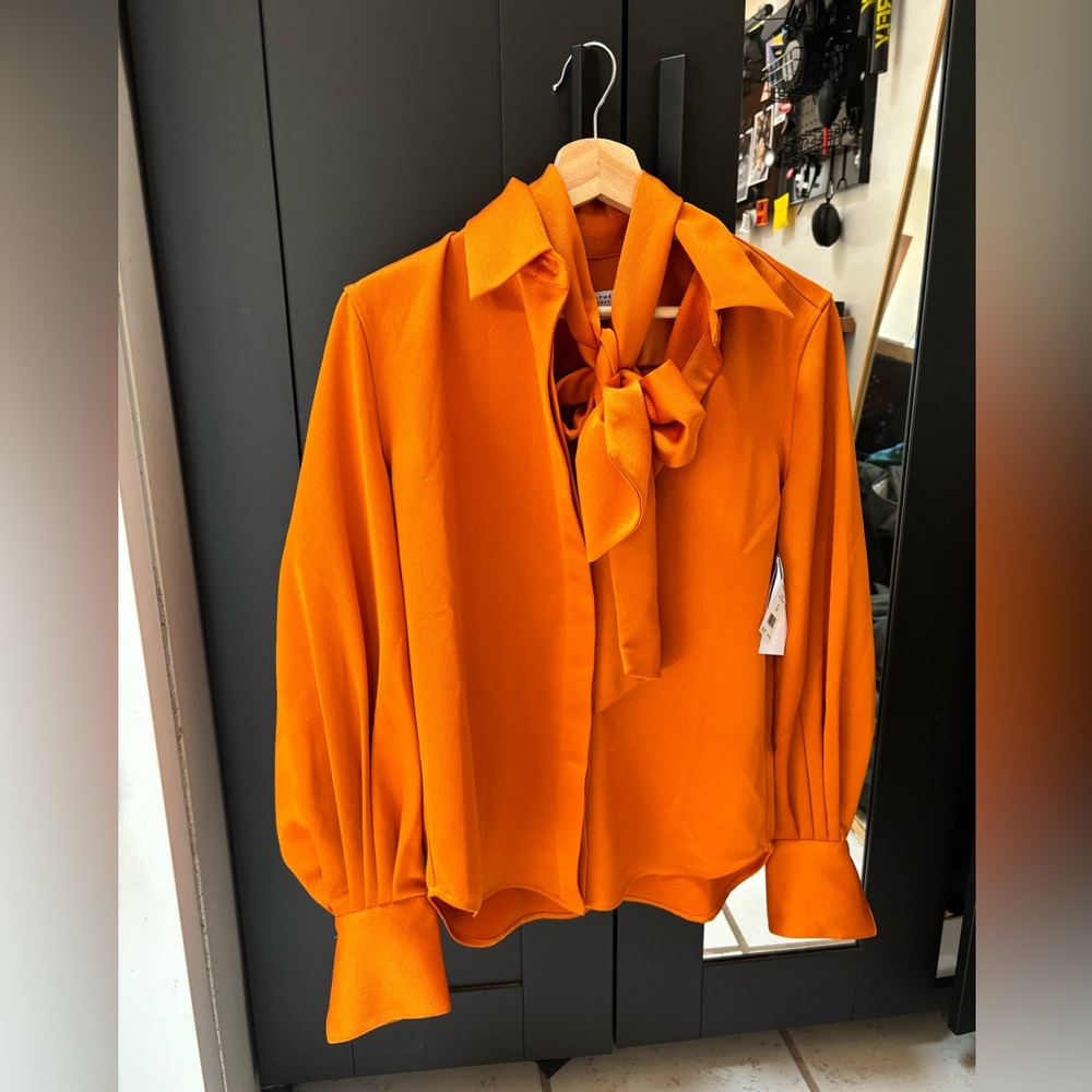 Orange Equipment Blouse Silky